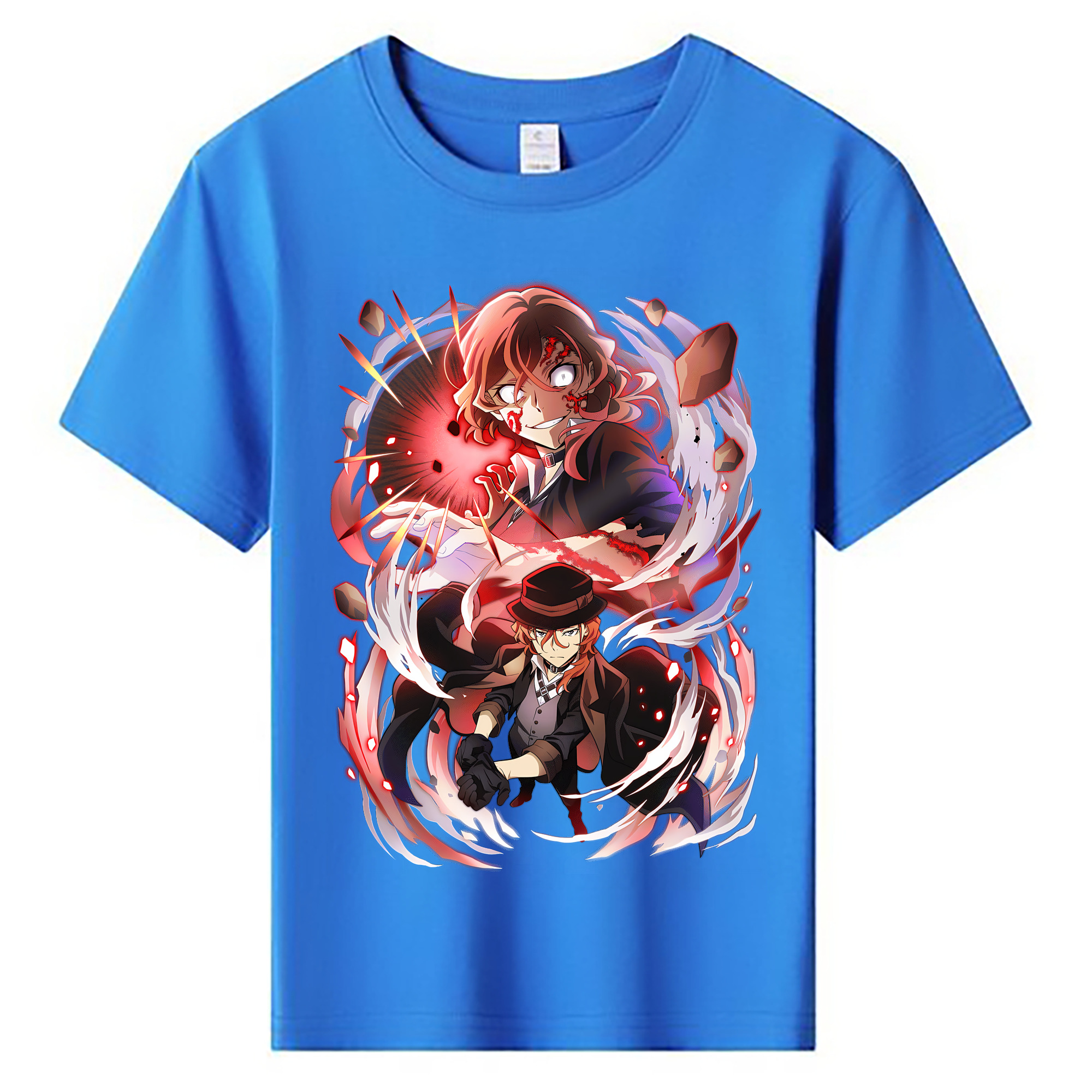 （画像用） 文豪ストレイドッグス Bungo Stray Dogs 綿100％キッズTシャツ（フロントプリント）